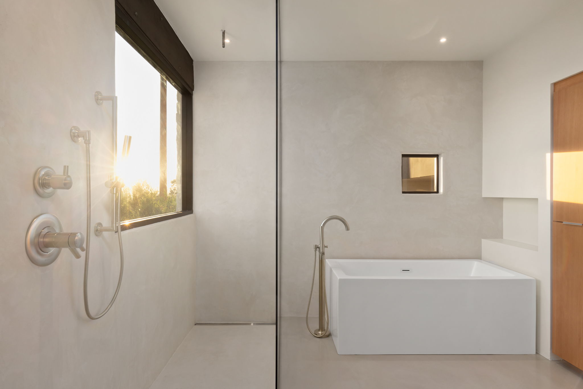 The Ramada House — bathroom in morning sun